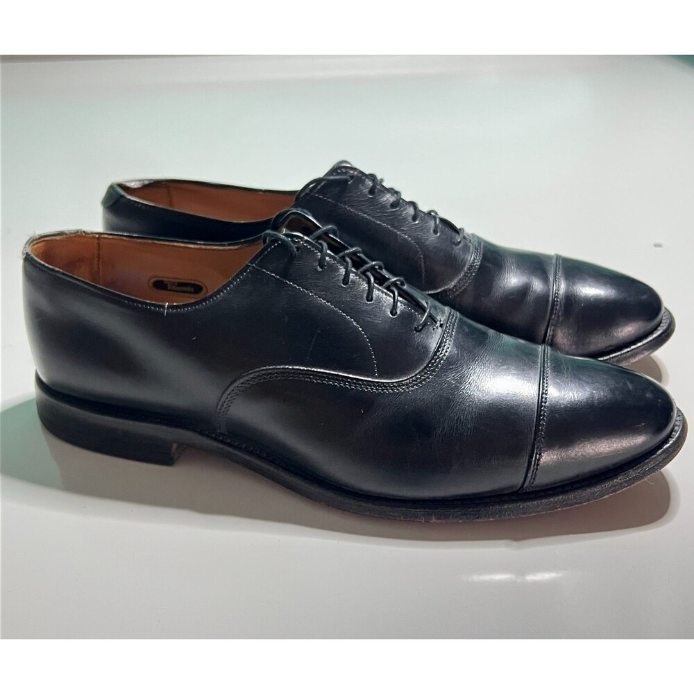 Allen Edmonds Park Avenue 5615 Black Cap Toe Oxford Men's Size 10.5 C Narrow USA